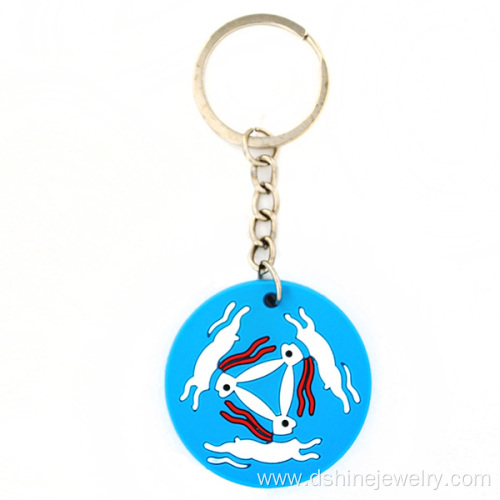 Custom Rubber Soft Pvc Keychain Plastic Customized Key Chain